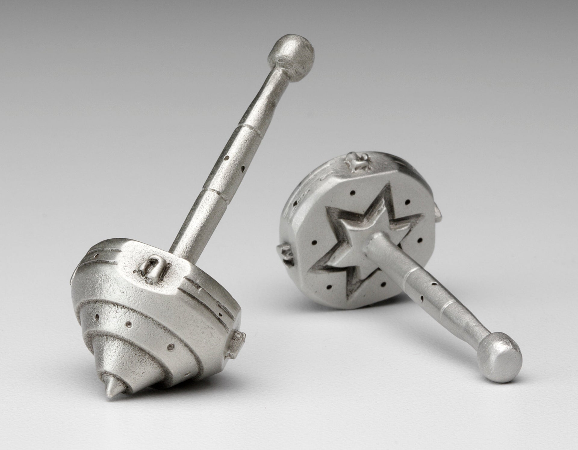 Emily Rosenfeld Dreidels Contemporary Pewter Dreidel by Emily Rosenfeld