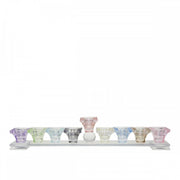 AULICA Colorful menorah 37x4x7cm