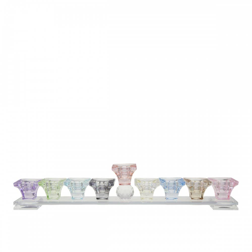 AULICA Colorful menorah 37x4x7cm