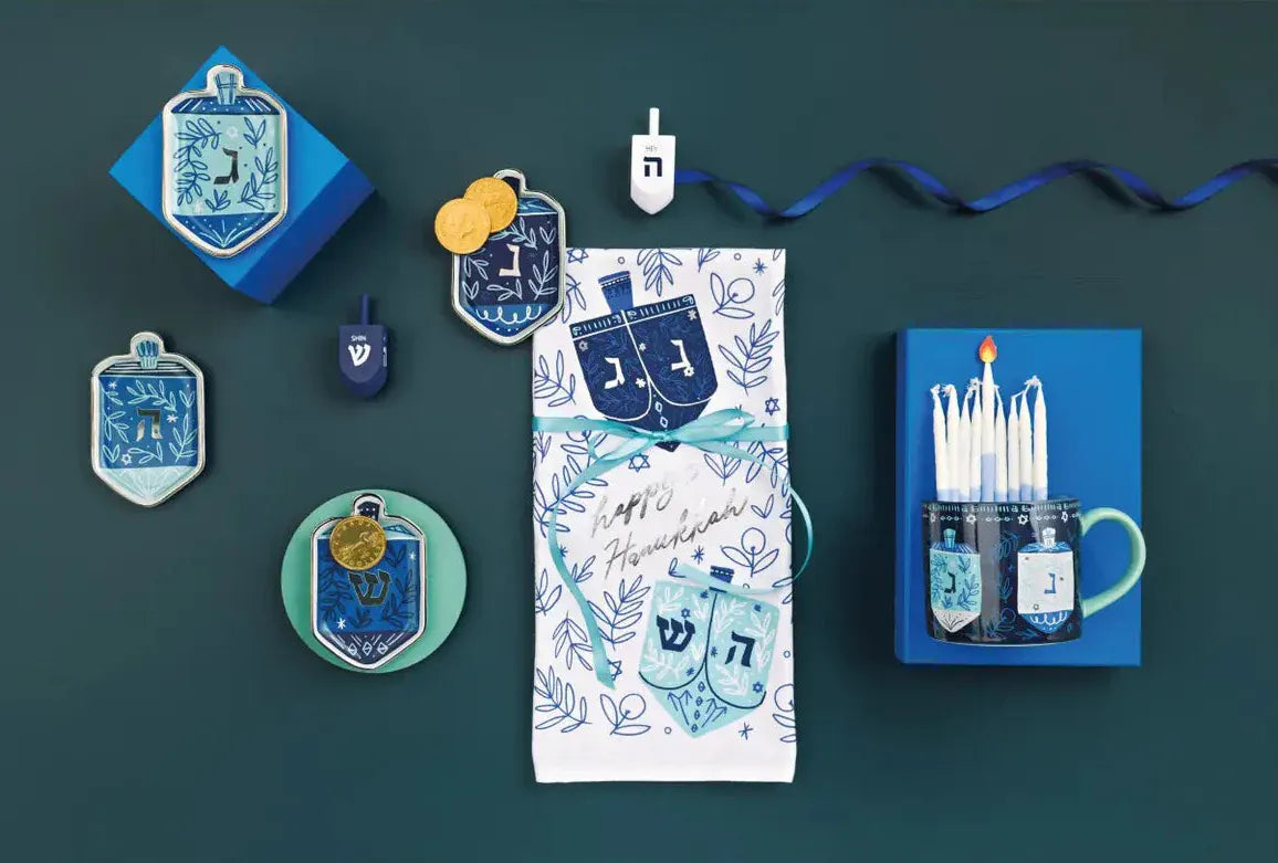 Danica Jubilee Serving Pieces Dreidels Dipping Dish Set - Set of Four