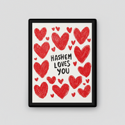 Beraishis Prints Black / 18x24 Hugs from Hashem by Beraishis