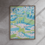 Beraishis Prints Brown / 24x32 Brushstrokes of the Wall by Beraishis - Jerusalem