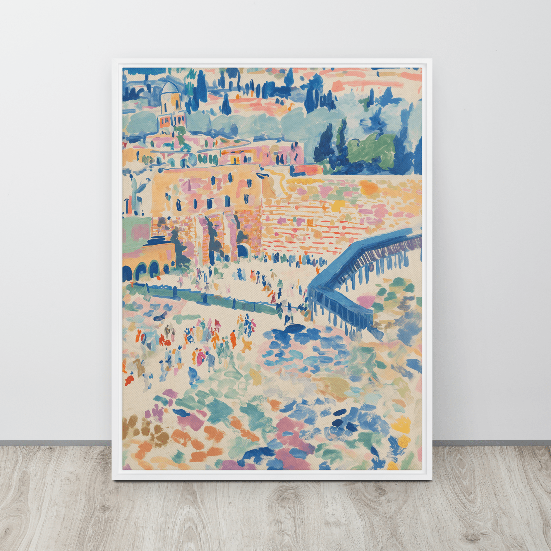 Beraishis Prints White / 24x32 Impressions of the Wall by Beraishis - Jerusalem