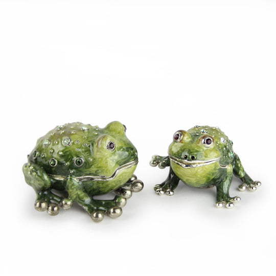 Hand-Painted Plague Frogs Salt and Pepper Set