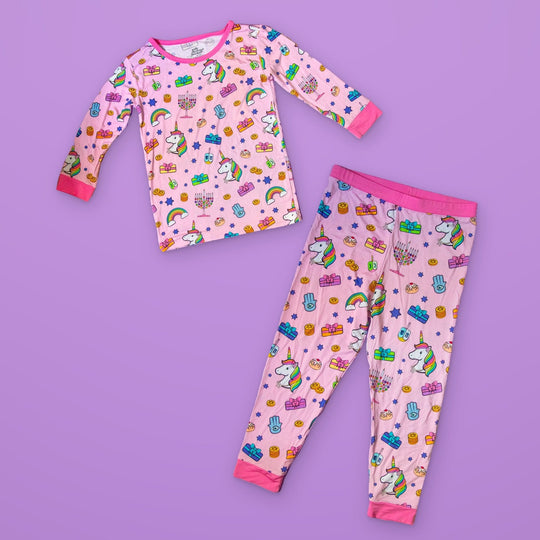 Hanukkah Dreams Bamboo Pajamas - (Kids Unisex Sizes 2T - 14)