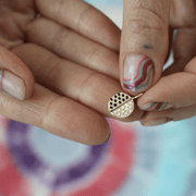 Elisa Solomon Necklaces Black and White Cookie Charm by Elisa Solomon - 14k Yellow, Rose or White Gold, or Sterling Silver