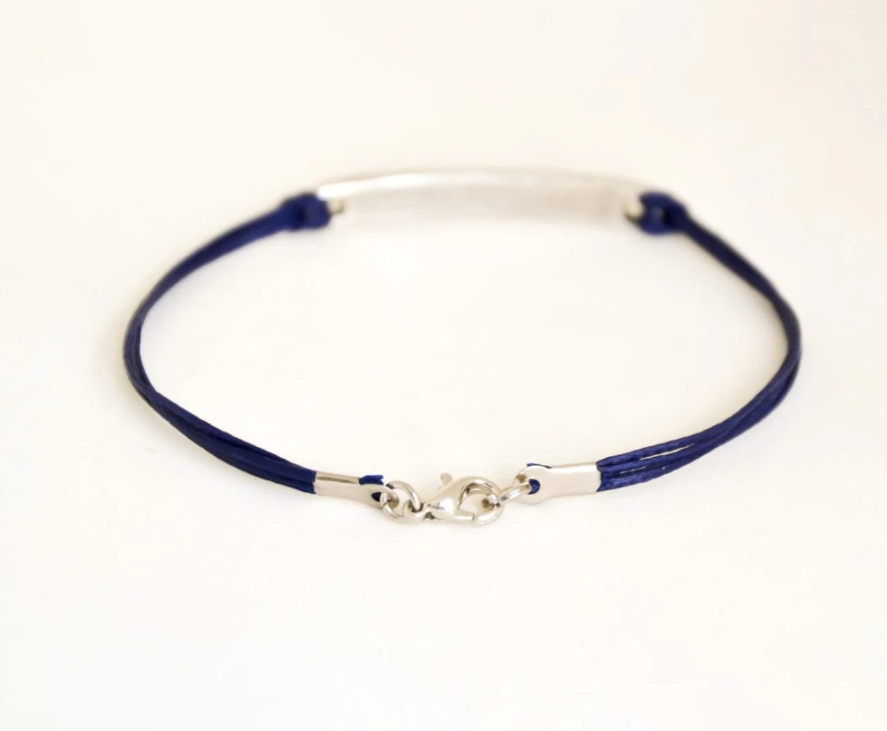 My Tribe by Sea Ranch Jewelry Bracelets 8" / Marine Shema Israel on Dark Blue Cord