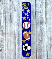 Lea Joelle Handmade Mezuzahs Personalized Sports Mezuzah - Cobalt Blue