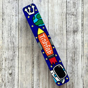 Lea Joelle Handmade Mezuzahs Personalized Astronaut Mezuzah - Cobalt Blue
