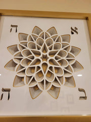 Sketch Blue Studio Paper Cuttings Ahava Wall Art by Sketch Blue Studio