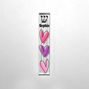 Florida-Funshine Mezuzahs Personalized Acrylic Hearts Mezuzah