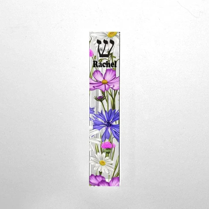 Florida-Funshine Mezuzahs Personalized Acrylic Wildflower Mezuzah