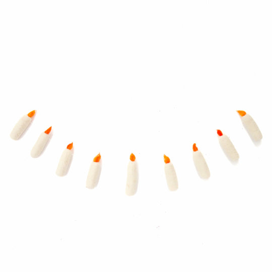 Festival of Lights Felt Candle Garland