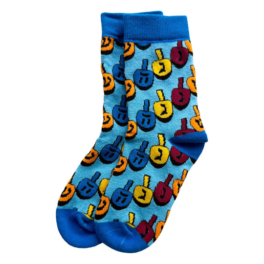 Hanukkah Dreidel Socks - Kids