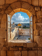 Beraishis Prints Window into Eternity Jerusalem Canvas by Beraishis