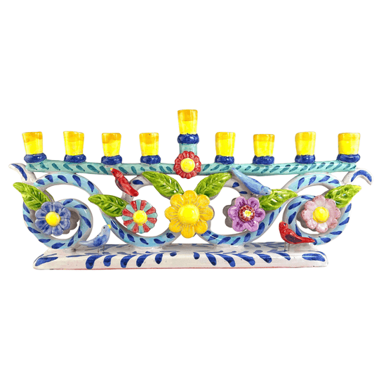 Long Menorah by Liz Lauter