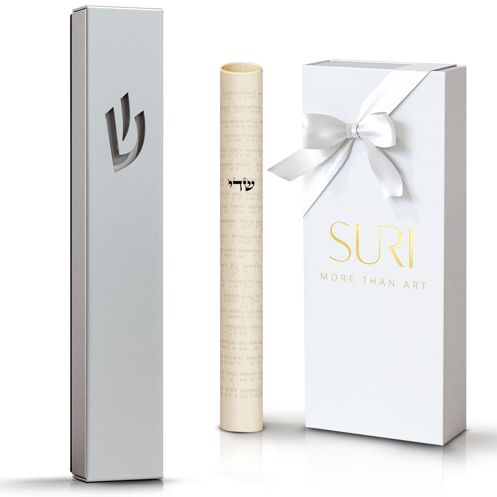 SURI Mezuzahs Silver Sweetheart Mezuzah Case