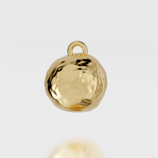 Matzah Ball Charm Necklace - 14k Gold, Gold Vermeil or Sterling Silver