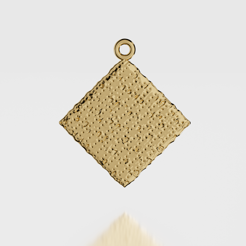 Banana Menorah Necklaces 14K Gold Matzah Charm Necklace - (14K Gold, Gold Vermeil or Sterling Silver)