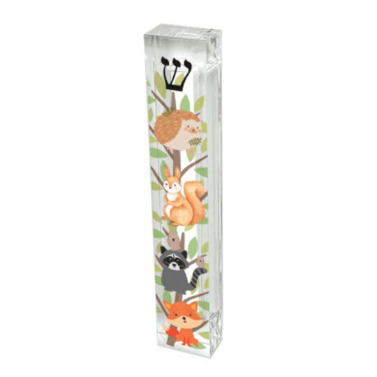 Personalized Woodland Animals Mezuzah