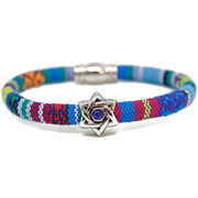 My Tribe by Sea Ranch Jewelry Bracelets Swarovski Star of David Woven Cotton Bracelet - Choice of Color