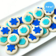 Marzipops Food Hanukkah Dreidel and Star Marzipan Candy Bites