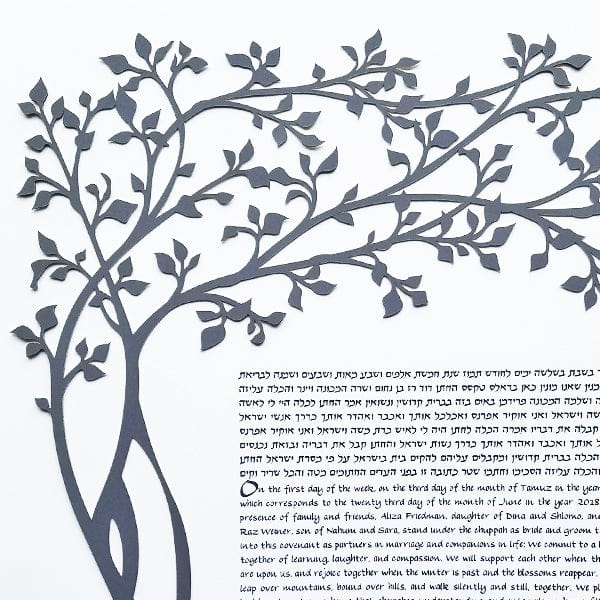 Melanie Dankowicz Ketubahs Oasis Ketubah by Melanie Dankowicz - (Choice of Colors)