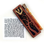 Glenn Grubard Designs Mezuzahs Tree of Life Wedding Glass Mezuzah by Glenn Grubard