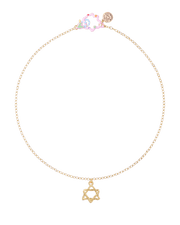 Susan Alexandra Necklaces Bronze/18" Star of David Prayer Necklace by Susan Alexandra - Bronze