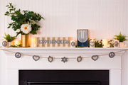 Adara Rituals Decorations Peace Love Dreidel Hand-Beaded Garland