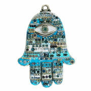 Michal Golan Wall Hamsas Blue Multi-Bright Wall Hamsa by Michal Golan