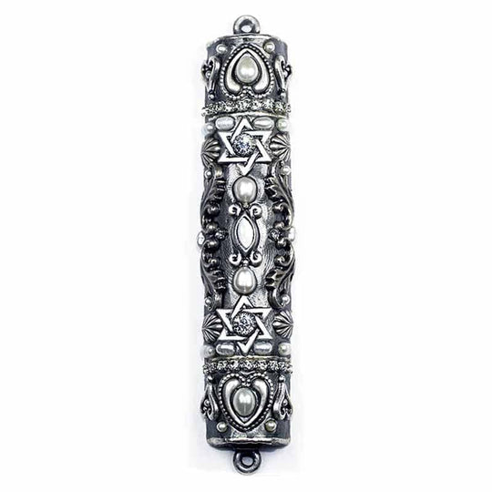 Silver Star of David Mezuzah by Michal Golan