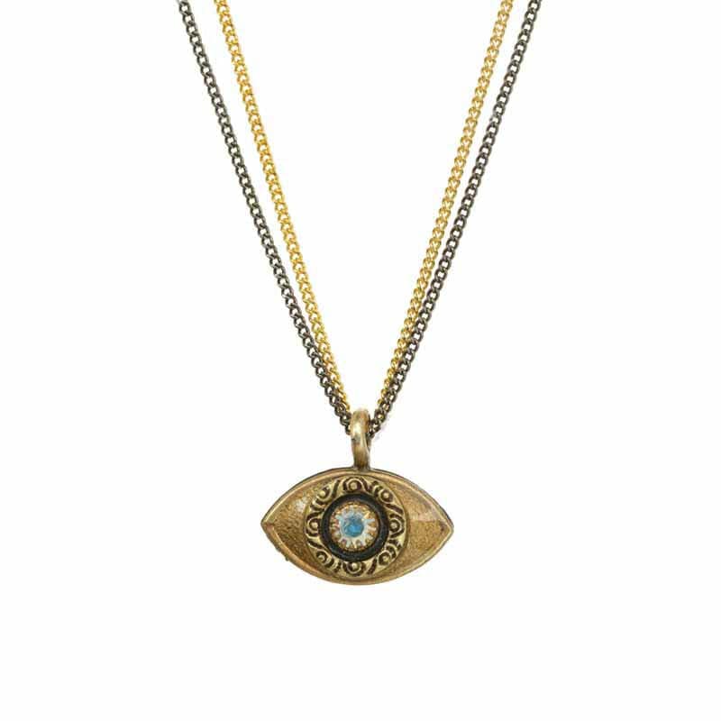 Michal Golan Necklaces Mini Gold Evil Eye Necklace by Michal Golan