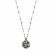 Michal Golan Necklaces Silver and Blue Star of David Necklace by Michal Golan