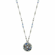 Michal Golan Necklaces Silver and Blue Star of David Necklace by Michal Golan