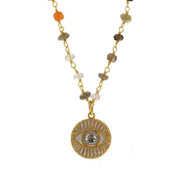 Michal Golan Necklaces Summer Crystal Evil Eye Necklace by Michal Golan