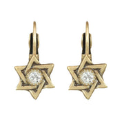 Michal Golan Earrings Tiny Star of David Crystal Earrings by Michal Golan