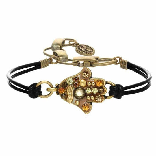 Multi Gold Hamsa Bracelet by Michal Golan