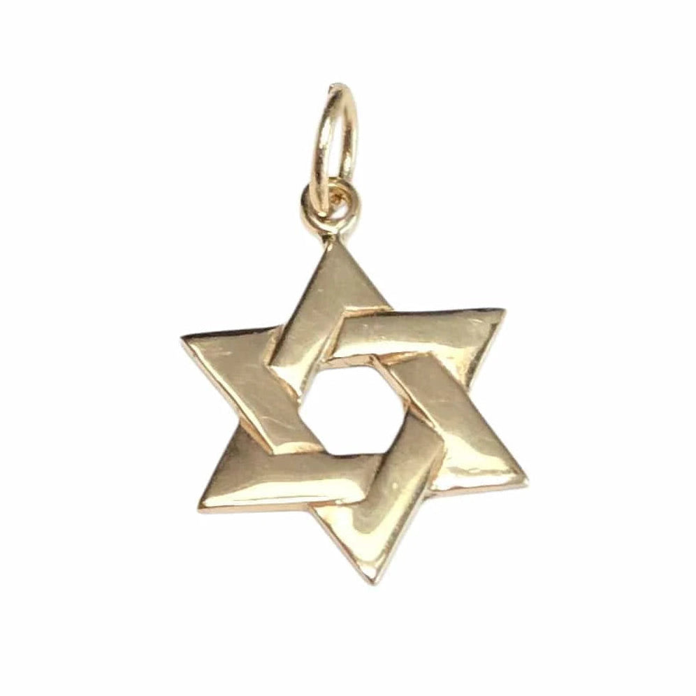 Bareket Jewelry Necklaces 14k Yellow Gold Small Woven Star of David Pendant
