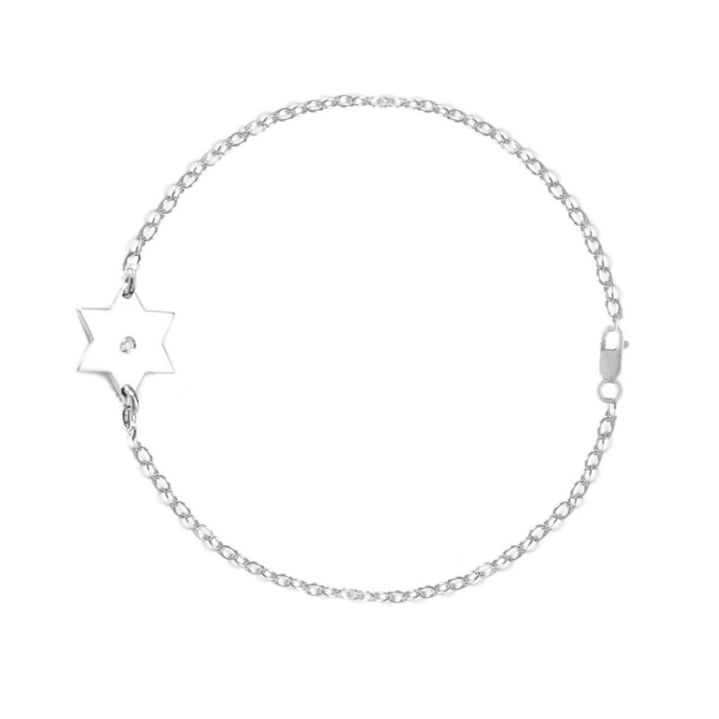 Miriam Merenfeld Jewelry Bracelets Dani Star of David Diamond Bracelet - Sterling Silver or Gold Vermeil