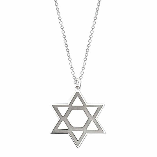 Star of One Magen David Necklace by Miriam Merenfeld - 24"