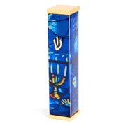 SURI Mezuzahs Blue and Gold Marc Chagall Mezuzah Case