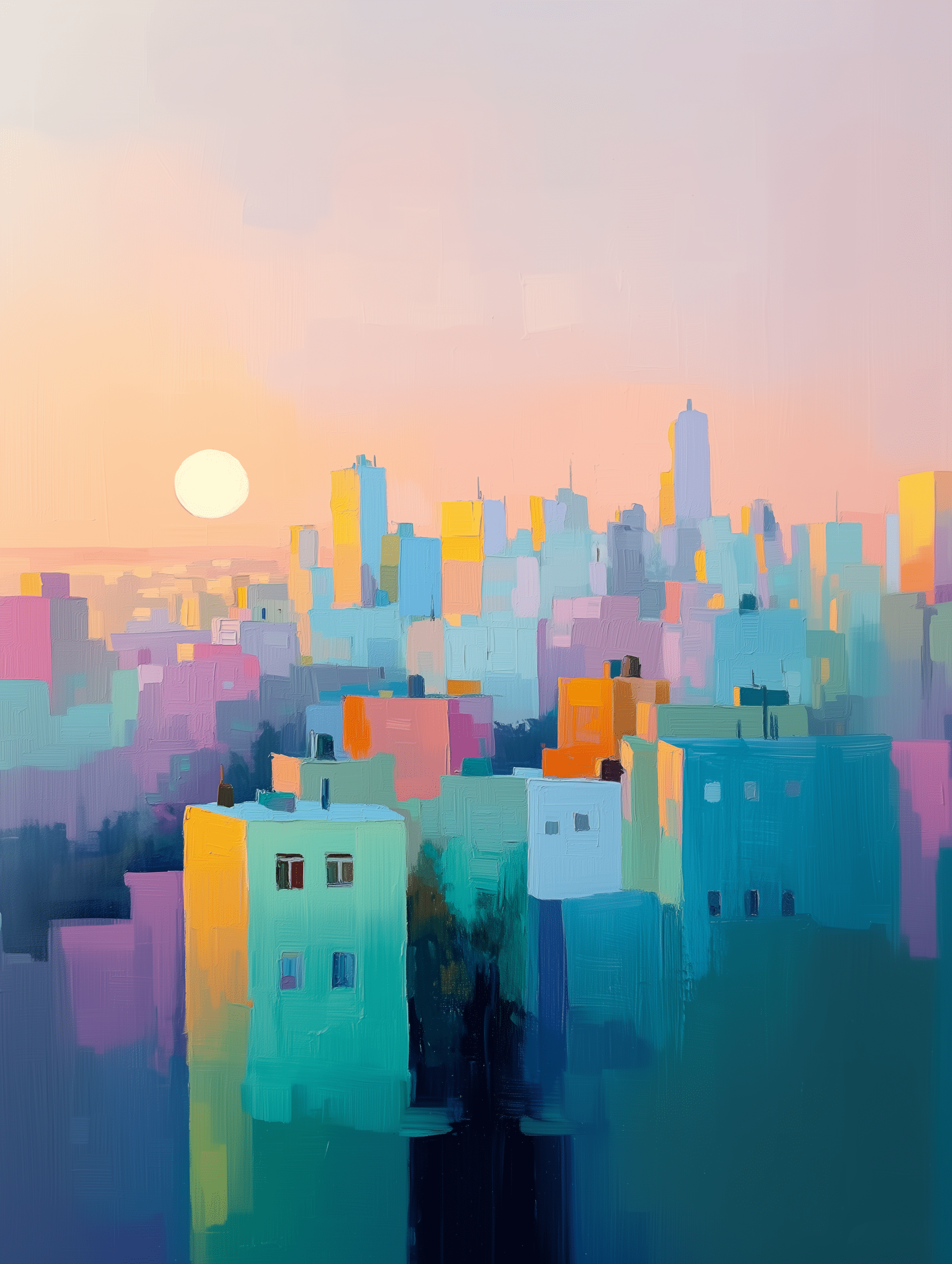 Beraishis Prints Pastel Aviv by Beraishis