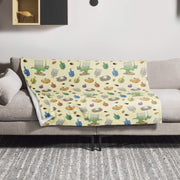 ModernTribe Apparel Blankets Light and Latkes Throw Blanket