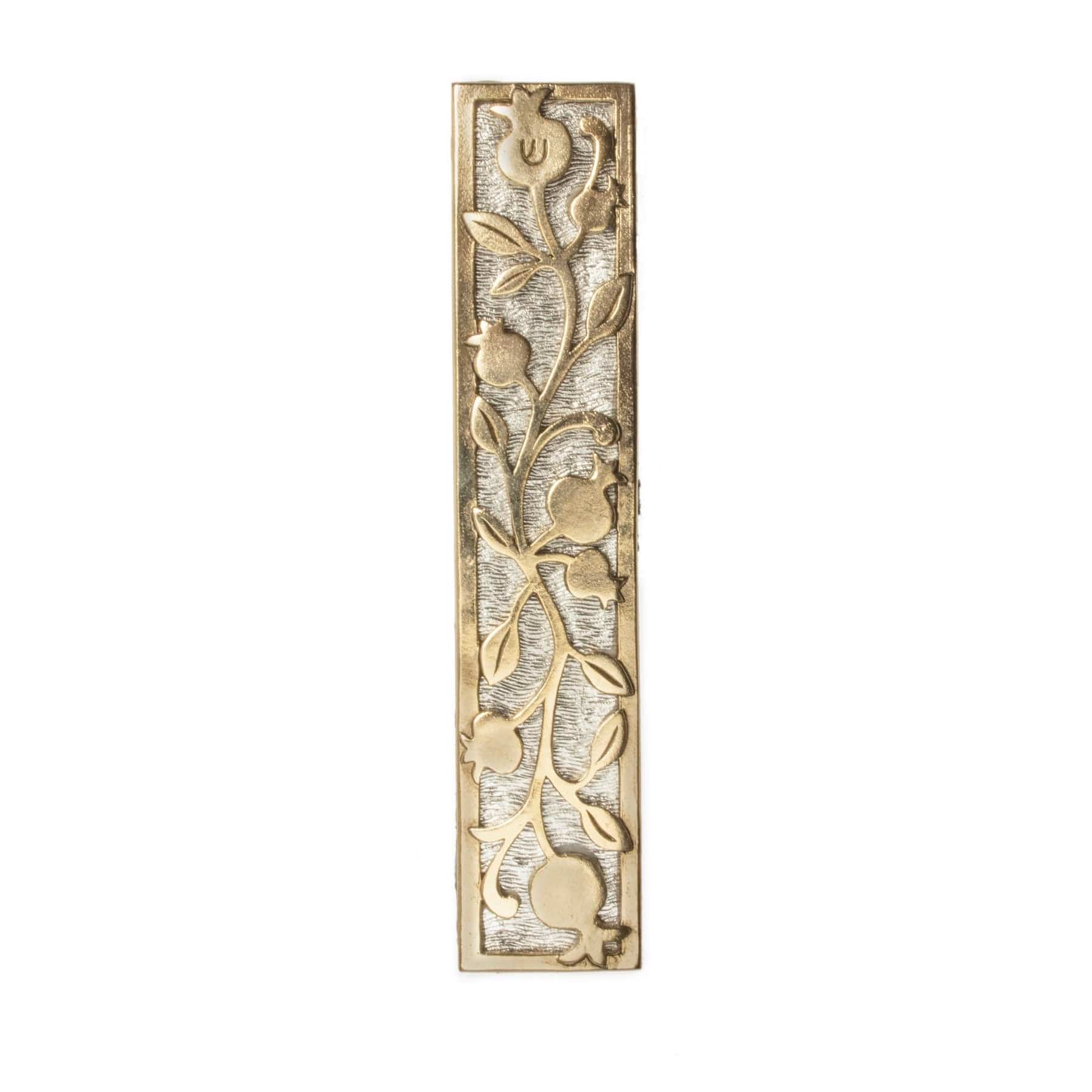 Quest Mezuzahs Two Tone Pomegranate Mezuzah
