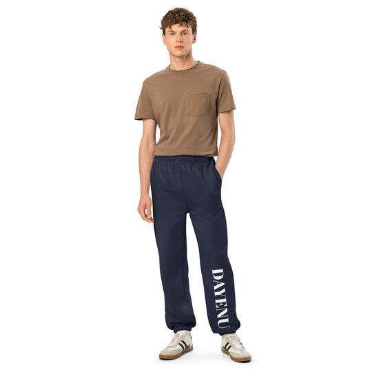 Navy Dayenu Heavyweight Sweatpants - (Unisex Sizes S - 3XL)