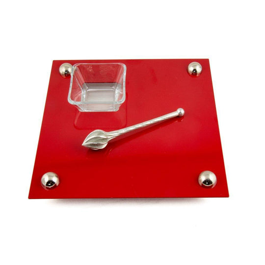 Apple and Honey Serving Platter and Dipper