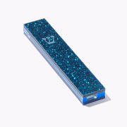 Impression Judaica Mezuzah Blueberry Sorbet "Design A" Acrylic Glitter Mezuzah - (Choice of Colors)