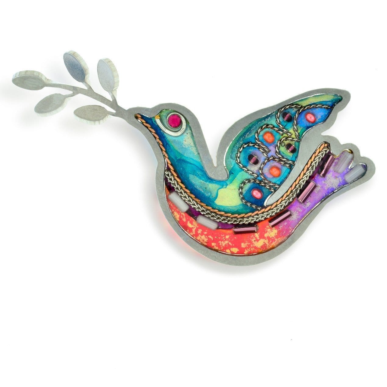Seeka Brooches & Pins Steel Seeka Dove Pin