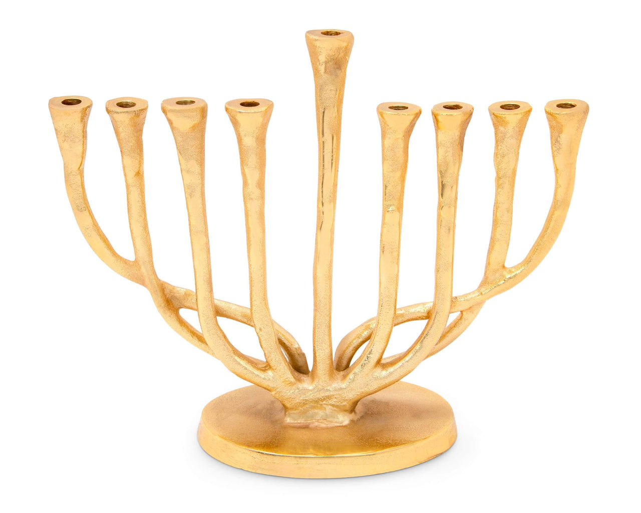 Classic Touch Decor Menorahs Gold Brass Menorah